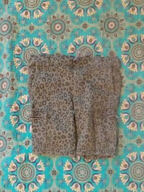 Cotton On Olive Green Leopard Cargo Shorts
